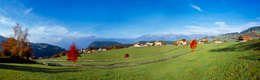 Panoramasicht von Hafling